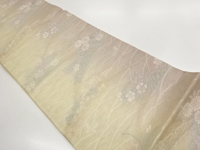 JAPANESE KIMONO / KIMONO FOR SUMMER: AUTUMN GRASSES / GRASS / BUTTERFL